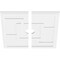 Ekena Millwork Knox Architectural Grade PVC Contemporary Ceiling Medallion, Two Piece, 26"OD x 3"ID x 9"C x 1"P CMP26KX2-03000 - alternate 2